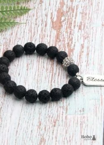 Boho Bracelet, Green Amazonite Blessed